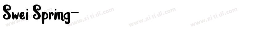 Swei Spring字体转换